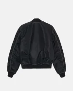 STUSSY BUILT REVERSIBLE BOMBER JACKET BLACK