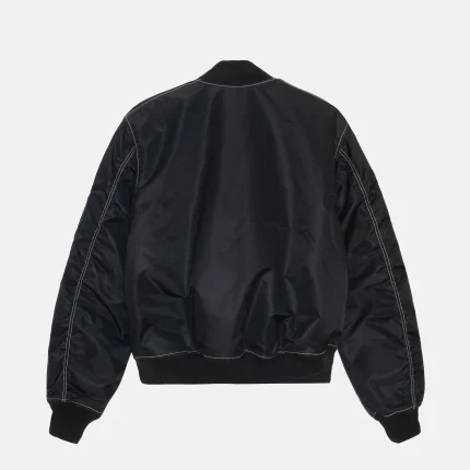 STUSSY BUILT REVERSIBLE BOMBER JACKET BLACK