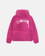 STUSSY BEACH SHELL WAVE DYE BERRY