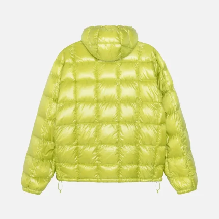 STUSSY MIDWEIGHT HOODED PUFFER LIME