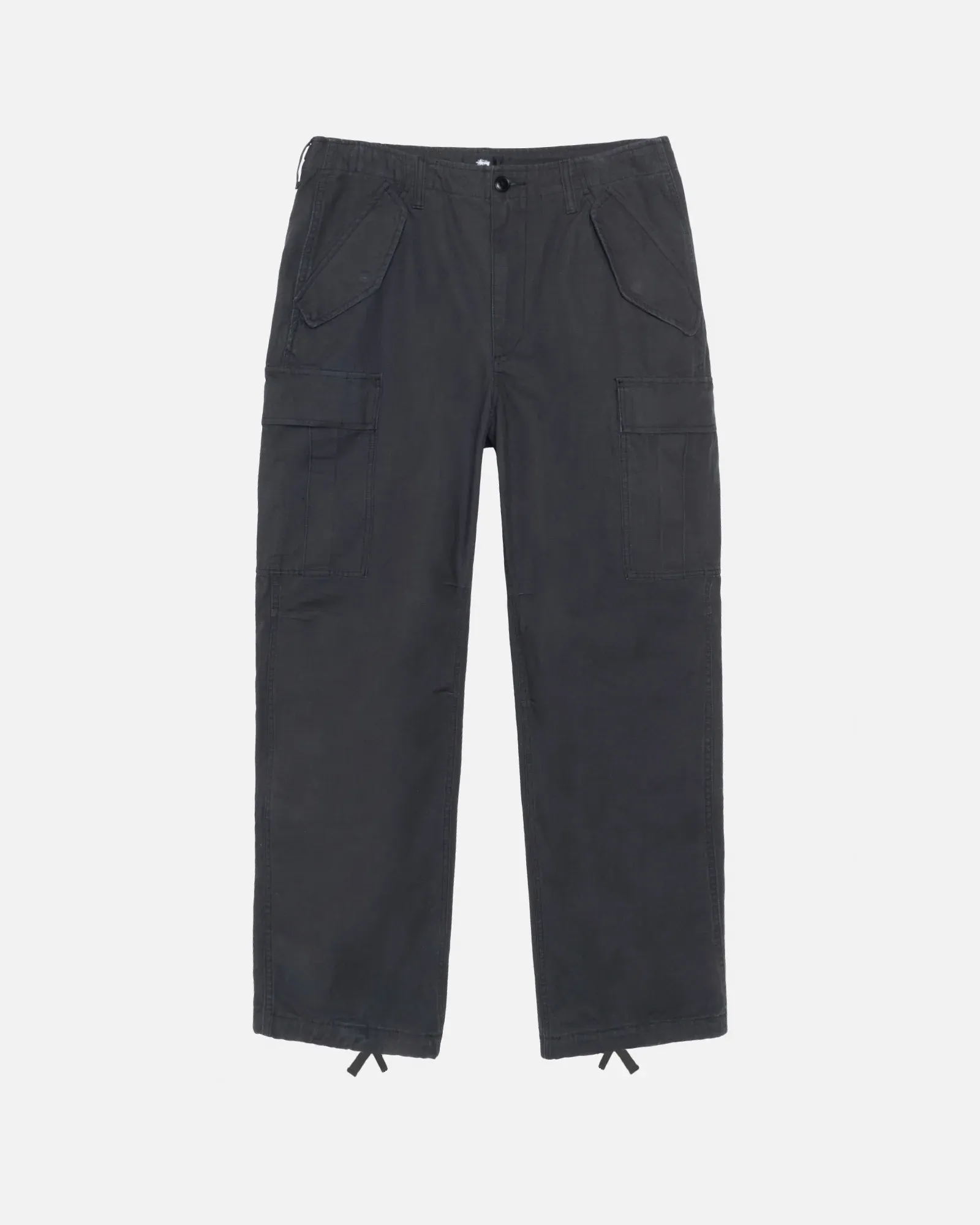 STUSSY MILITARY CARGO PANT RIPSTOP BLACK STUSSY MILITARY CARGO PANT RIPSTOP BLACK