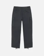 STUSSY MILITARY CARGO PANT RIPSTOP BLACK