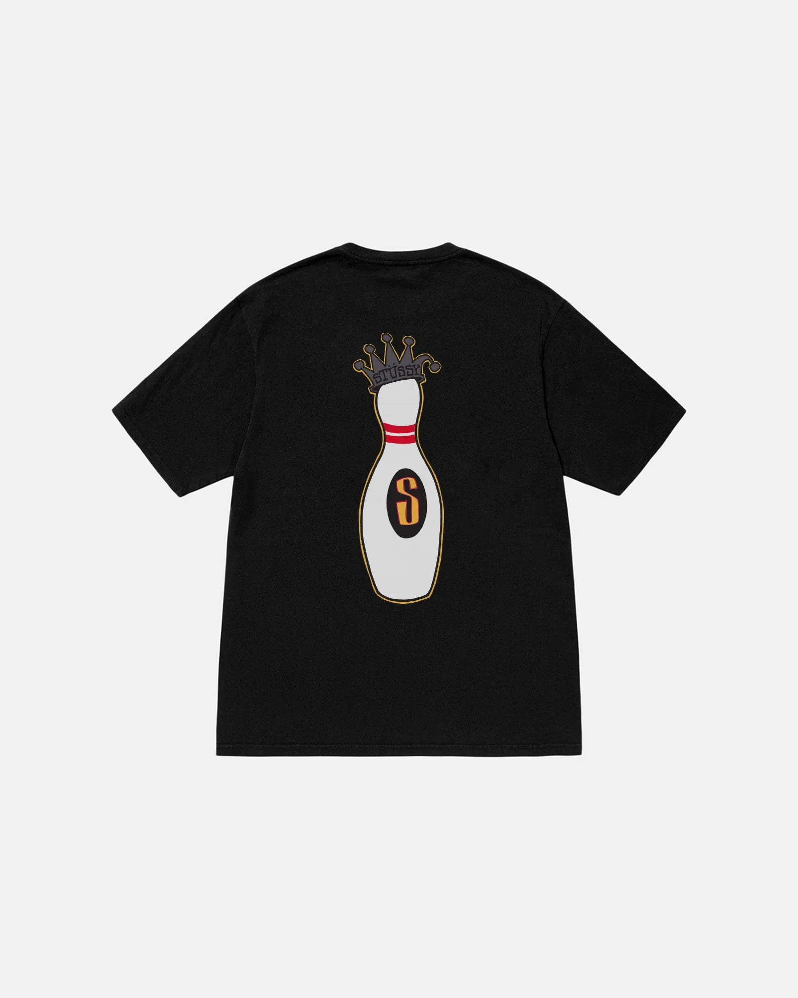 STUSSY KINGPIN TEE PIGMENT DYED BLACK STUSSY KINGPIN TEE PIGMENT DYED BLACK
