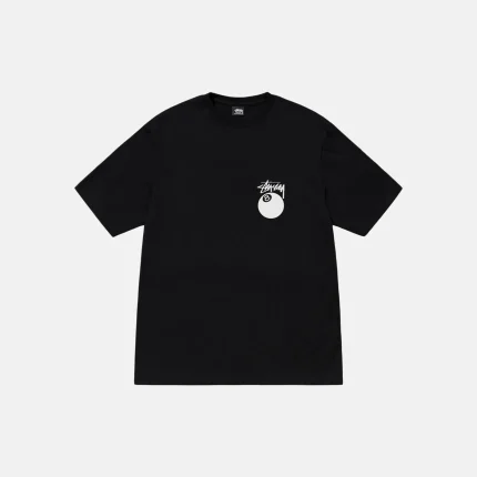 STUSSY 8 BALL TEE BLACK