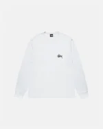 BASIC STÜSSY LS TEE WHITE