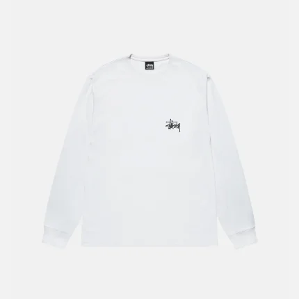 BASIC STÜSSY LS TEE WHITE