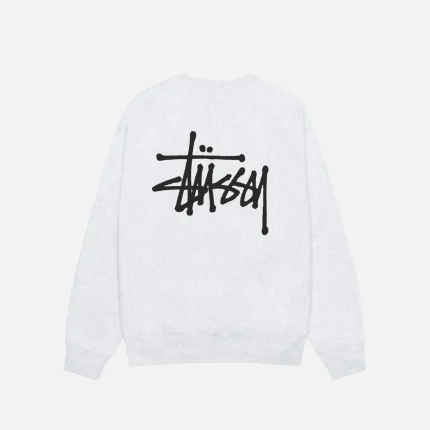 BASIC STÜSSY CREW ASH HEATHER