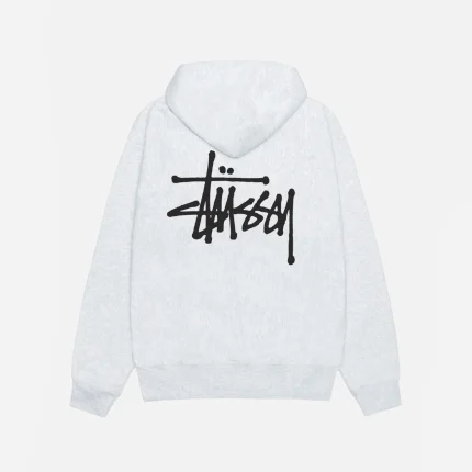 BASIC STÜSSY HOODIE ASH HEATHER