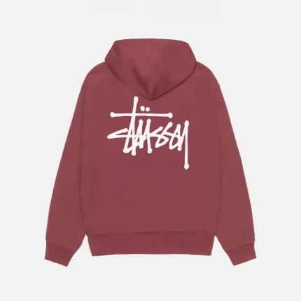 BASIC STÜSSY HOODIE OXBLOOD