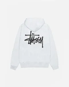 BASIC STÜSSY ZIP HOODIE ASH HEATHER 2