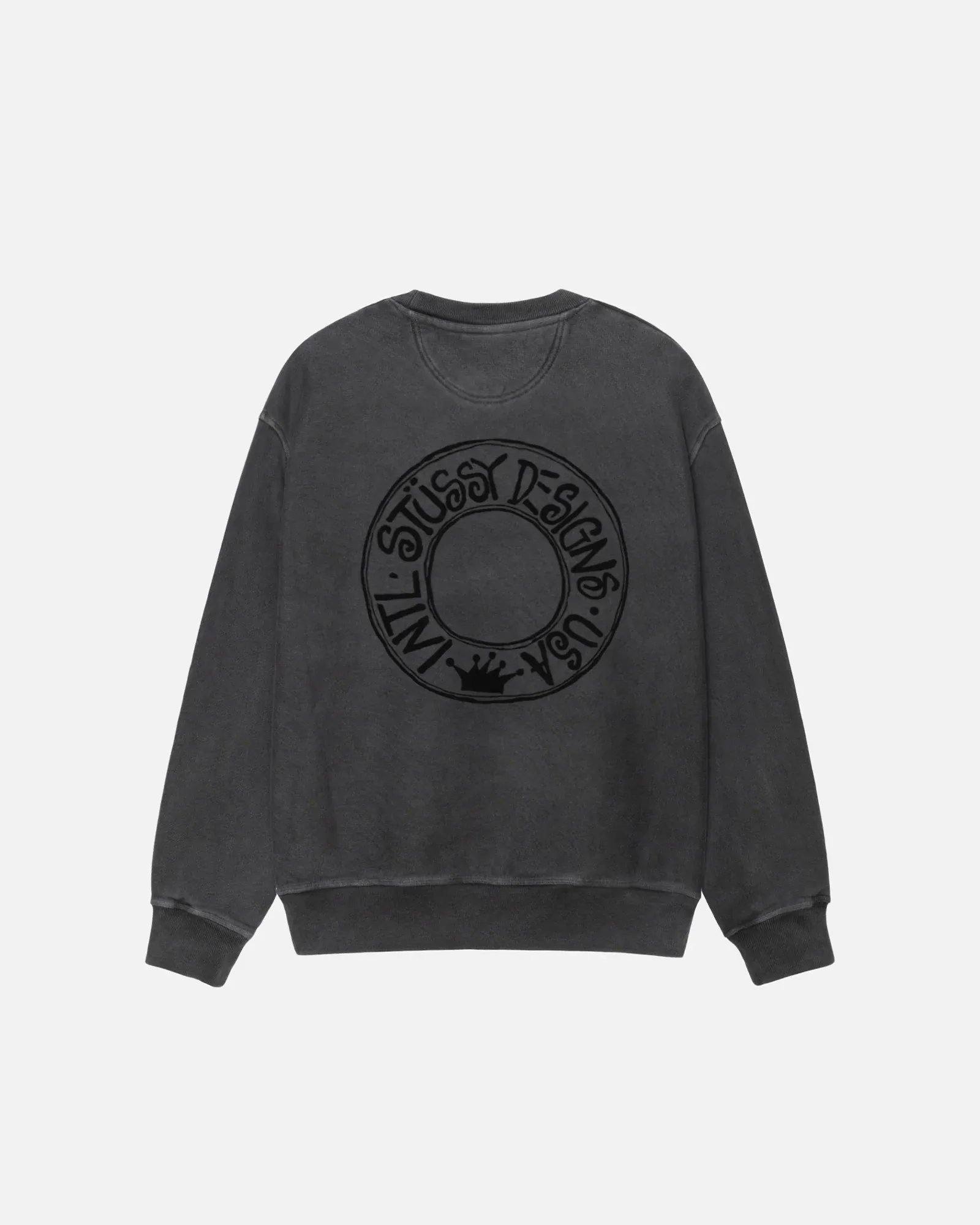 BUANA CREW PIGMENT DYED BLACK BUANA CREW PIGMENT DYED BLACK