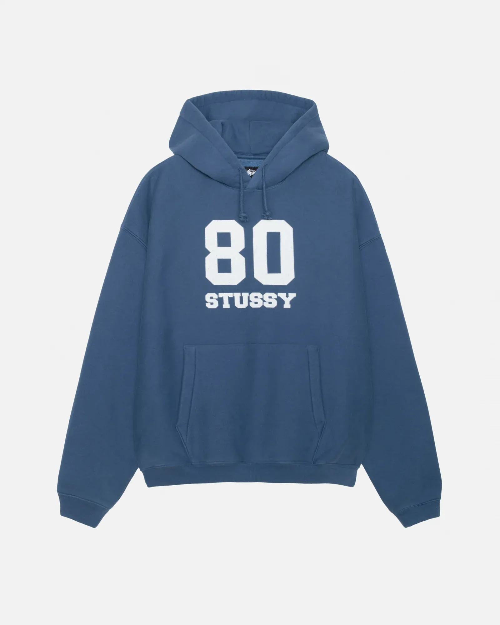 STUSSY 80 RELAXED HOODIE BLUE STUSSY 80 RELAXED HOODIE BLUE