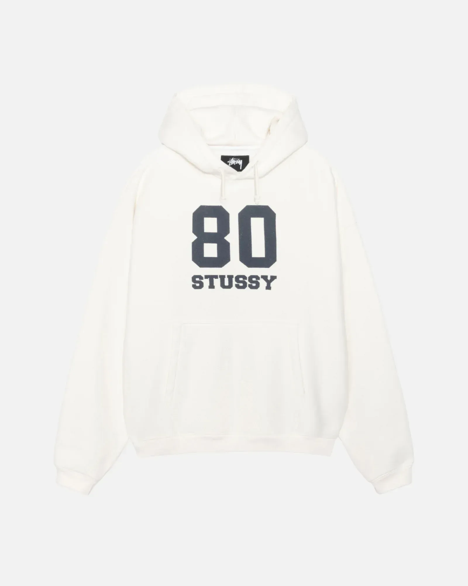 STUSSY 80 RELAXED HOODIE OFF WHITE 2 STUSSY 80 RELAXED HOODIE OFF WHITE 2