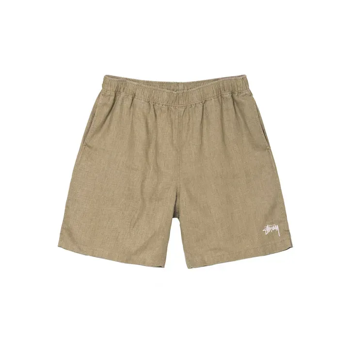 Stussy Boxy Linen Short – Brown Stussy Boxy Linen Short – Brown