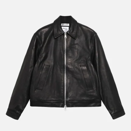 STUSSY OUR LEGACY WORK SHOP BLOUSON JACKET LEATHER BLACK