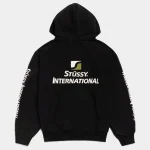 STUSSY INTERNATIONAL ZIP HOODIE – BLACK